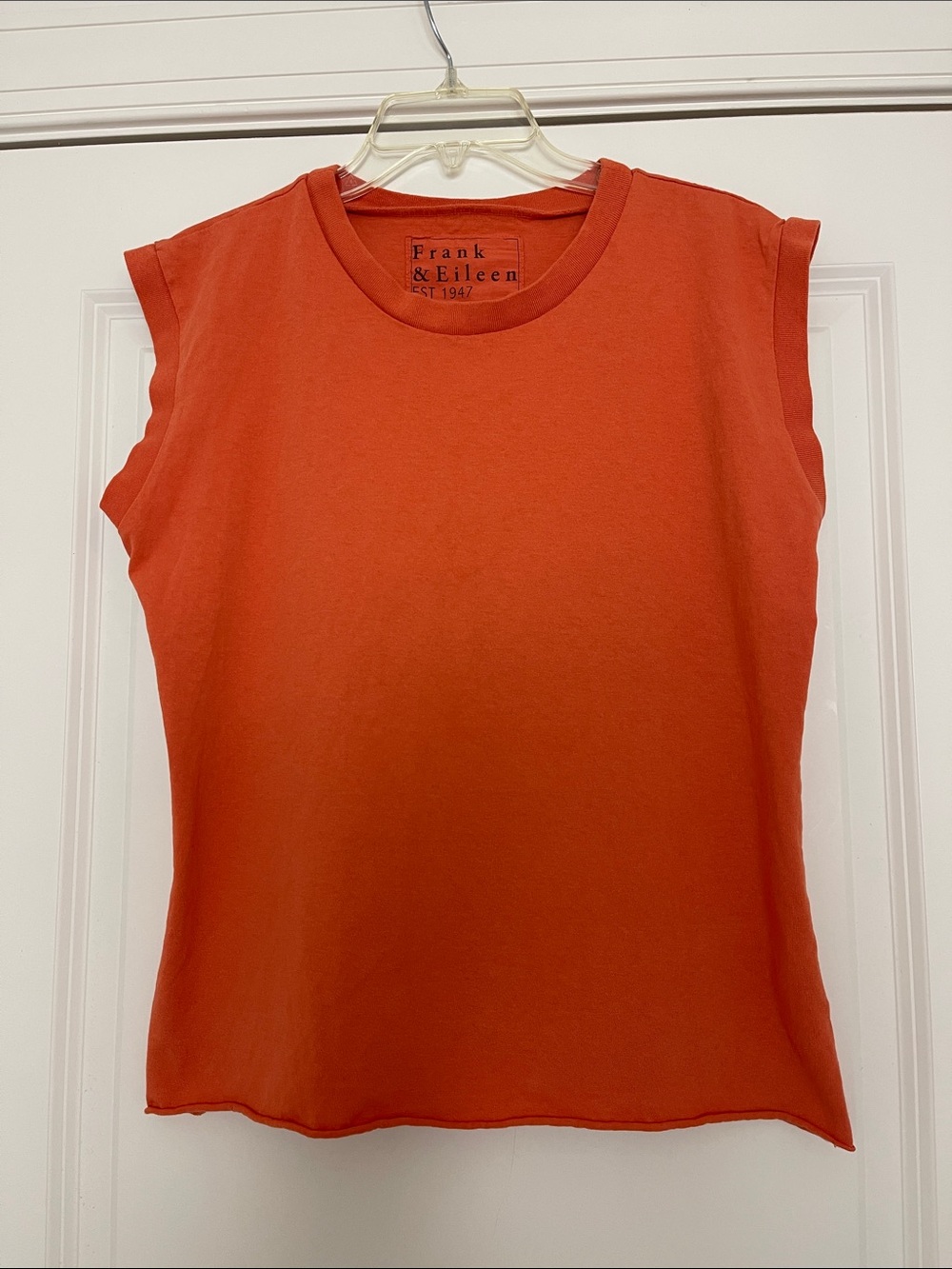 Frank & Eileen Vintage Muscle Tee Tangerine Medium 100% cotton